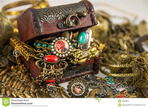 treasure chest stock image image  fashion blue