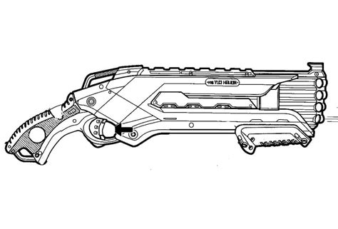 nerf gun  cool coloring page  print  color