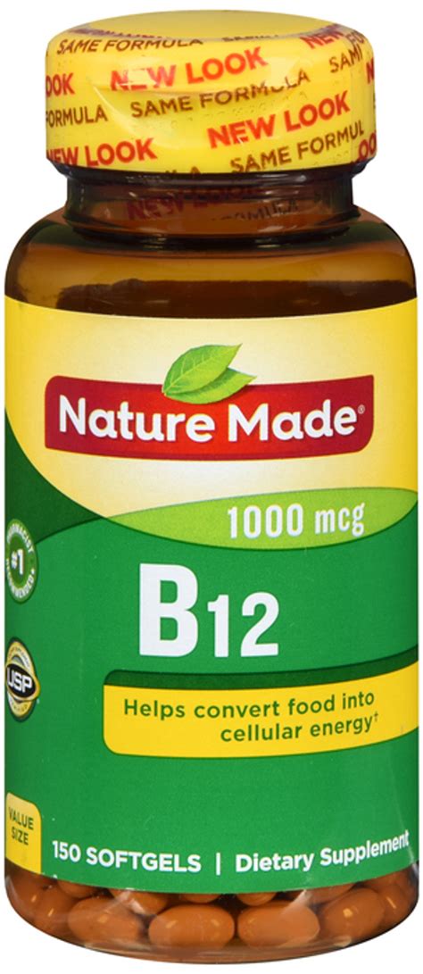 Nature Made Vitamin B12 1000 Mcg Softgels 150 Count
