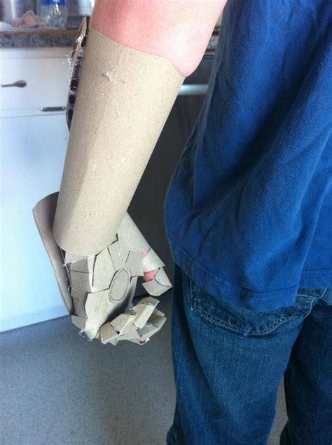 cardboard iron man arm  cardboardbuilderben  deviantart