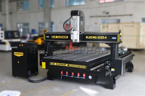 fully functional  axis cnc router  rotary device blue elephant