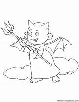 Devil Angel Coloring Costume Pages sketch template