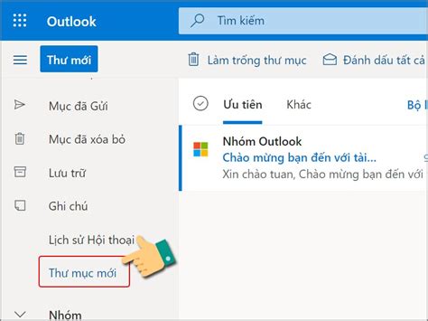 Cách Tạo Thư Mục Trong Outlook Tự động Di Chuyển Email Và Phân Loại