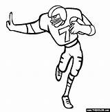 Coloring Player Kids Football Pages Running Nfl Drawings Drawing American Players Cool Back Sports Touchdown Printable Line Clipart Logo Cartoon sketch template