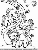 Pony Little Coloring Pages Printable Animals Library Drawing Color sketch template