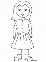 Girl Coloring Pages Little Girls sketch template