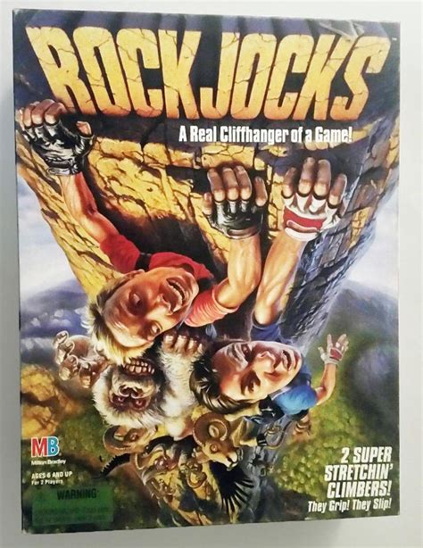 Vintage Rock Jocks Cliffhanger 3d Board Game Milton Bradley Etsy