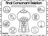 Coloring Final Consonant Deletion Smash Mats Sheets Preview sketch template
