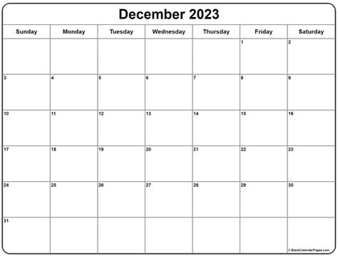 december  printable calendar printable calendar