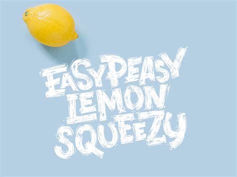 easy peasy lemon squeezy  nastya novikova  dribbble