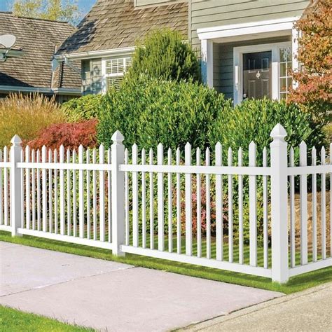 Freedom Pre Assembled Ashford 4 Ft H X 8 Ft W White Vinyl Fence Panel