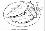 Tortillas Mexicana Tortilla Tamal Quesadillas Paracolorear Jugar sketch template