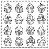 Coloring Cupcake Cupcakes Pages Printable Colouring Cup Cute Cake Dibujos Visit Easy Print Books Choose Board Guardado Desde sketch template