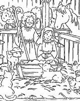 Christmas Christian Coloring Pages Printable Getcolorings Color sketch template