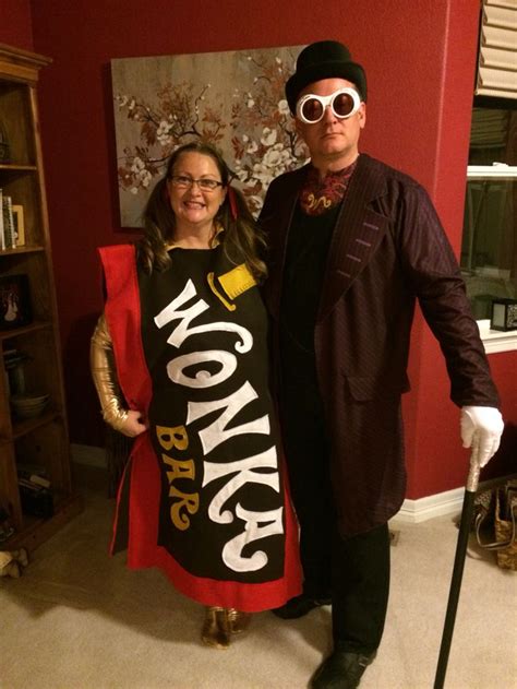 Couples Costume Willy Wonka And A Wonka Bar Complete