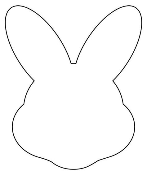 rabbit face mask template clipart easter bunny easter bunny