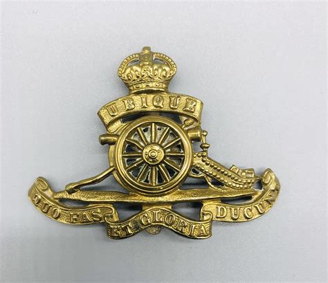 royal field artillery cap badge shoulder titles  ww british militaria