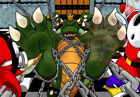 image koopa cant take it by foot paws d4wmmcp animated video games muscle wikia fandom