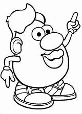 Potato Head Mr Coloring Pages Kids Coloringpagesfun Potatoes Fun Printable Votes Toy Story Choose Board sketch template