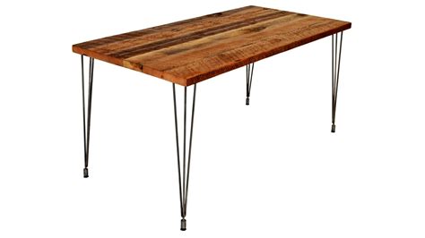 barn xo desk with leveling hairpin legs