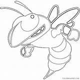 Hornet Mascot Coloring4free sketch template