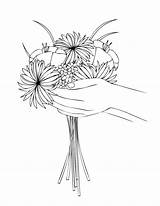 Coloring Bouquet Pages Flower Mother Flowers Kids Mothers Printable Erase Seasonal Dry Color Book Cute Popular Make Wedding Coloringhome Son sketch template