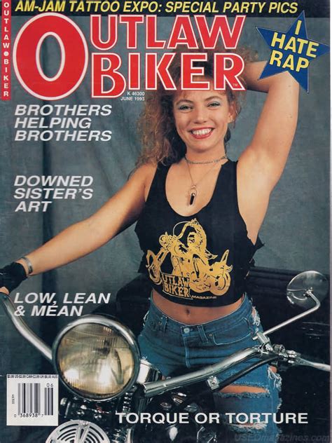 outlaw biker june  magazine outlaw biker jun