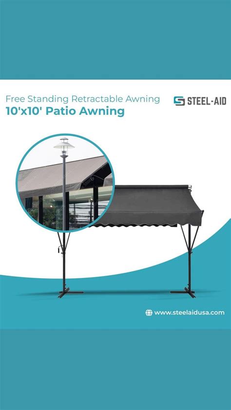 standing retractable awning  patio awning patio awning awning accessories