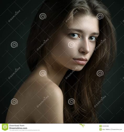 dramatic portrait of a girl theme portrait of a beautiful girl on a