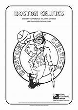 Coloring Nba Pages Celtics Boston Basketball Logos Teams Logo Cool Team Printable Sports Kids Book sketch template