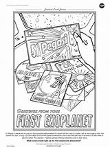 Pegasi Exoplanets sketch template