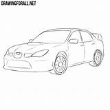 Subaru Wrx Impreza Sti Coloring Wagon Drawingforall sketch template