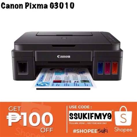 canon pixma g3010 inkjet all in one printer shopee philippines