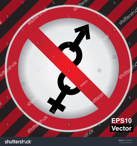 vector circle prohibited sign for no sex or no entry sign in caution