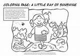 Coloring Sunshine Ray Little Slideshare sketch template