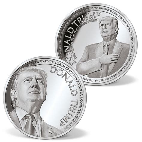 complete speeches  donald trump coin set silver plated silver american mint