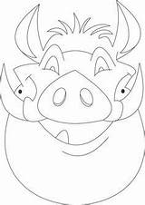 Pumba Masque Coloriage Mascaras Pumbaa Studyvillage Timon Masques Coloriages Animaux Dessins Objets Simba Animés Costume Activité Manuelle Orientacionandujar sketch template