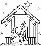 Coloring Jesus Birth Pages Clipartmag Christian sketch template