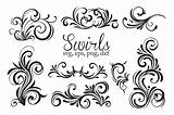 Swirls Flourishes Svgs sketch template