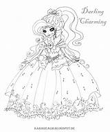Ever After High Coloring Pages Charming Darling Para Colorir Bay Desenho Imprimir African Printable Barbie Darlings Star Duchess Swan Template sketch template