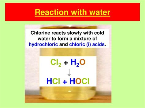 chlorines reactivity virtearth