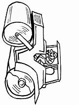 Coloring Pages Construction Kids Clipart Machines Tools Equipment Cu Colorat Roller Worker Vehicle Bulldozers Library Clip Planse Steam Bulldozer Digger sketch template
