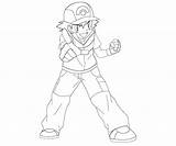 Ash Ketchum Coloring Pokemon Pages Pokémon Blackwhite Mario Ball Comments Coloringhome sketch template
