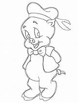 Pig Coloring Pages Porky Printable Mycoloring Recommended sketch template