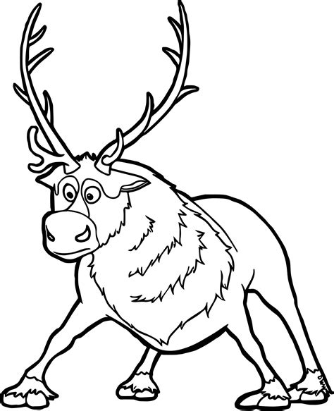 sven coloring page frozen coloring frozen coloring pages cartoon