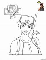 Coloring Fortnite Character Pages Printable Print Color sketch template