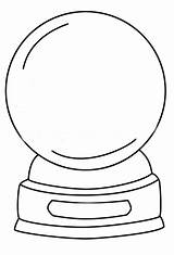 Snow Globe Coloring Pages Globes Template Printable Christmas Winter Vorlage Sketch Empty Cikk Forrása sketch template