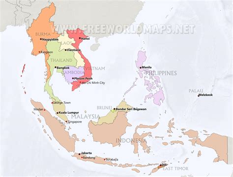southeast asia maps
