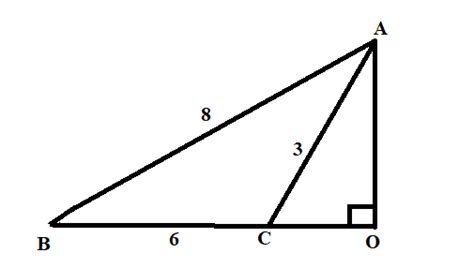 In Triangle Abc Given Below Ab 8 Cm Bc 6 Cm And Ac Class 9