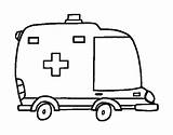 Ambulancia Ambulance Ambulanza Profilo Transportation Stampare Acolore Coloriages sketch template